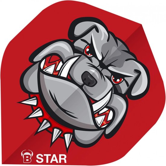 Bull's Flights B-star Bulldog A-standard 100 Micron Rood van Bull's