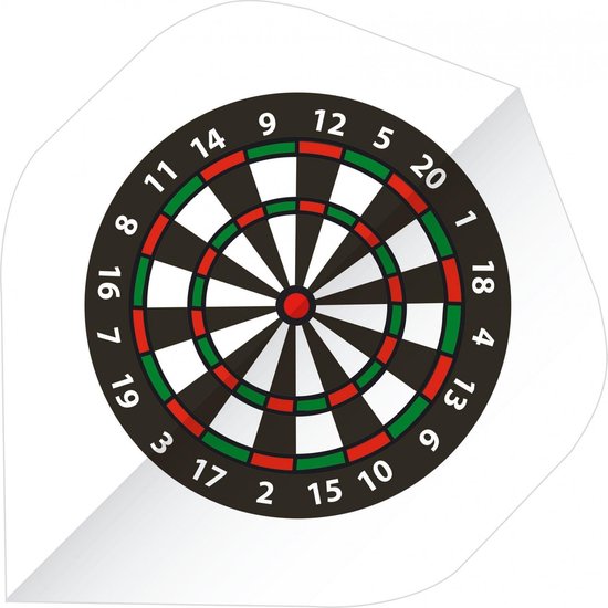Bull's - Flights Base A-standard 75 Micron Wit van Merkloos