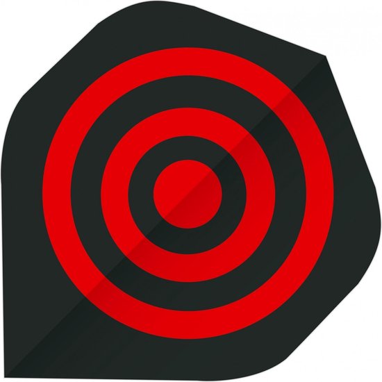 Bull's - Flights Base Target A-standard 75 Micron Rood/zwart van Bull's