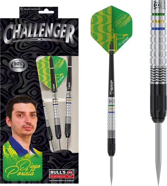 Bull's Germany Challenger Steeldart D. Portela 90% - 24 gram van Bull's