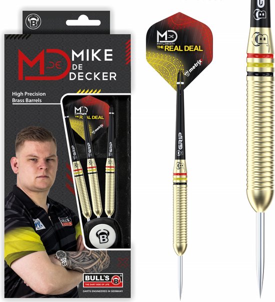 Bull's Germany Mike de Decker Brass Steel Dart - 20 Gram van Bull's Germany