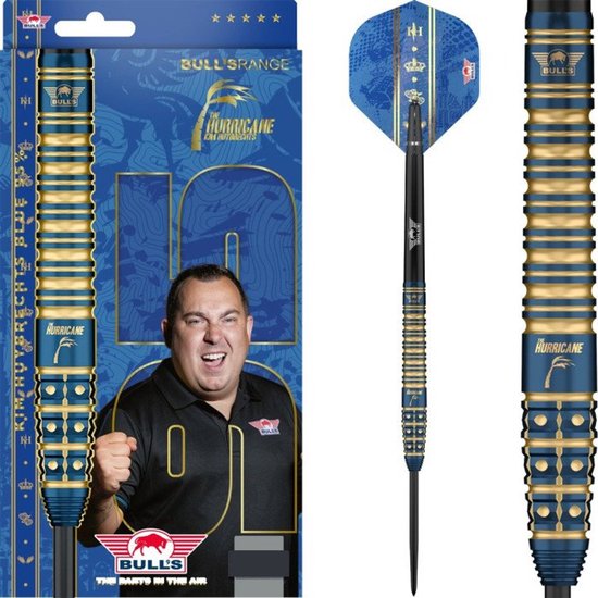 Bull's Kim Huybrechts Blue 95% - Dartpijlen van Merkloos