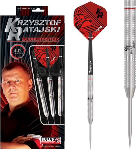BULL'S Krzysztof Ratajski Scoremaster 80% - Dartpijlen van Bull's