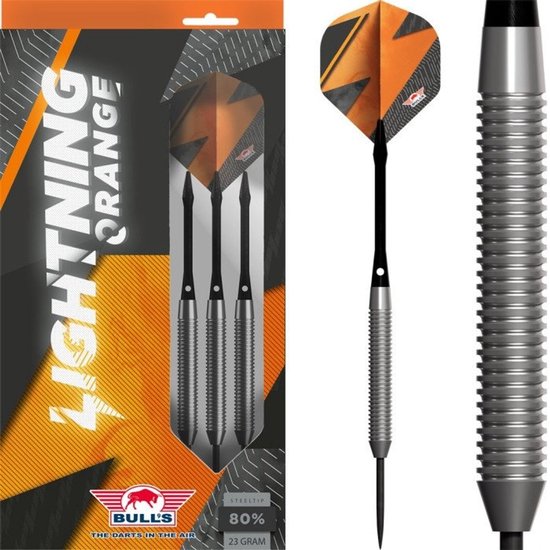 Bull's Lightning Orange 80% - Dartpijlen - 21 Gram van Bull's