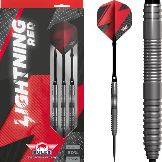 Bull's Lightning Red 80% - Dartpijlen - 25 gram