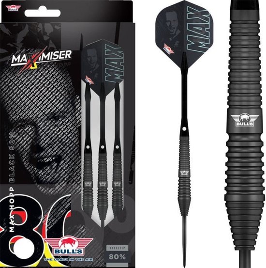 Bull's Max Hopp Black 80% - Dartpijlen van Merkloos