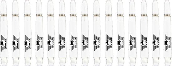 Bulls Nylon 5Sets DartShafts - Wit - In Between - (5 Sets) van Bull's