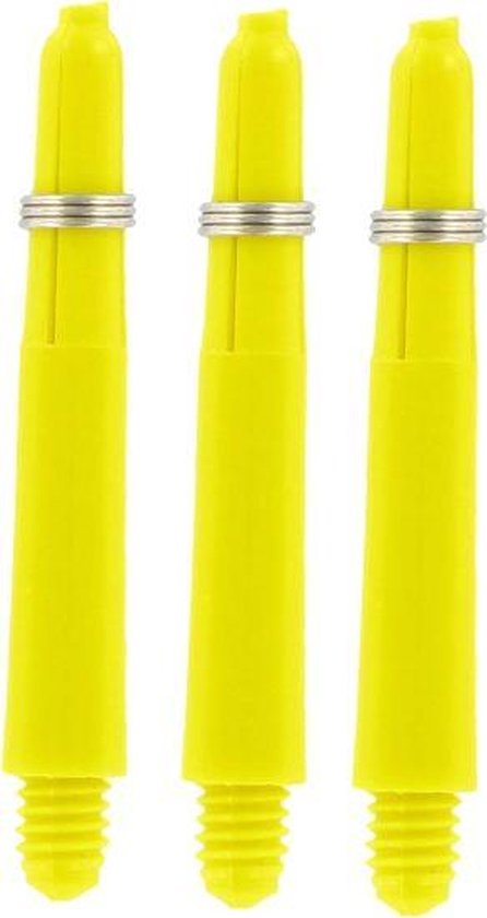 Bulls Nylon Dart Shafts - Geel - Short - (1 Set) van Bull's