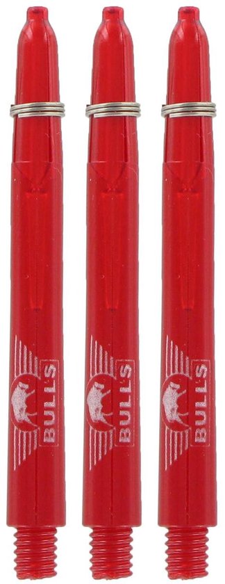 Bull's Nylon Glowlite Red - Dart Shafts Medium van Merkloos