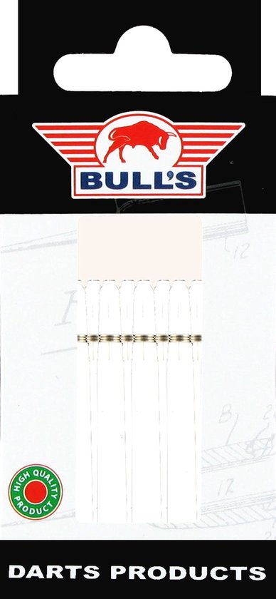 Bull's Nylon The Original + ring Medium White 5-pack van Bull's