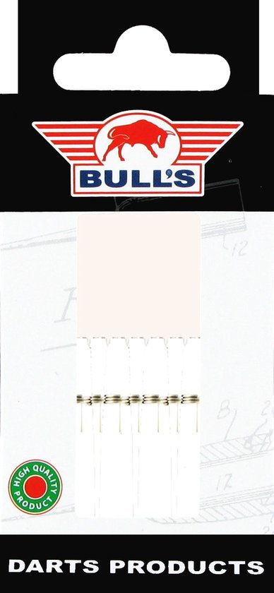 Bull's Nylon The Original Shaft + ring Short White 5-pack van Bull's