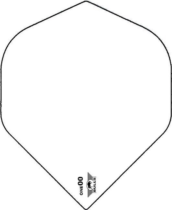 Bull's One00 - White Plain - Dartflight van Bull's