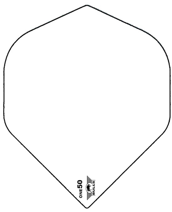 Bull's One50 - White Plain - Dart Flights
