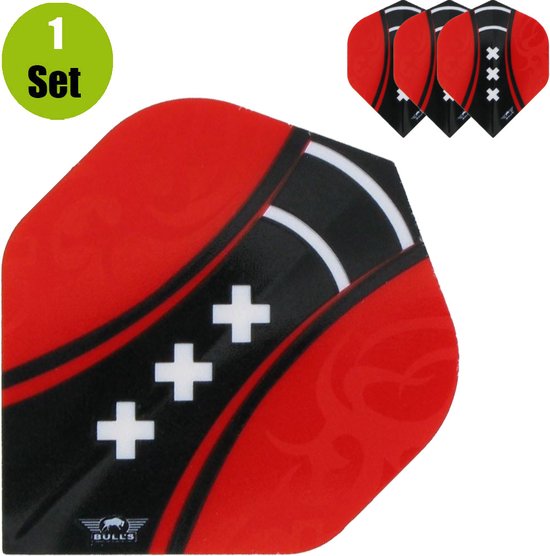 Bulls Powerflite D100 Dartflights - Amsterdammertje van Bull's