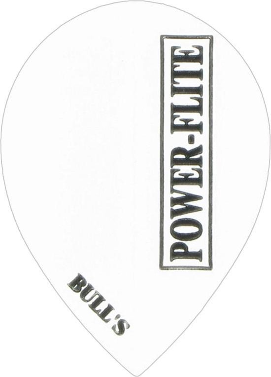 Bull's Powerflite - Pear Solid White - Dart Flights van Bull's