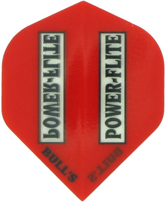 Bull's Powerflite Transparent Red - Dart Flights van Bull's
