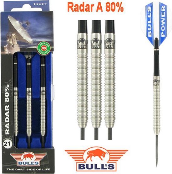 Bull's Radar 80% A - Dartpijlen - 23 Gram van Bull's