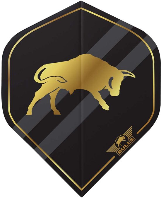 Bull's Retro Std Black - Dart Flights van Bull's