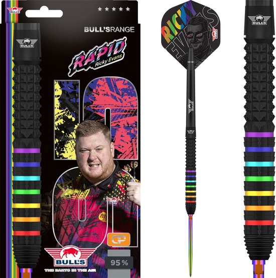 Bull's Ricky Evans CP Steeltip 95% 24 gram van Bull's