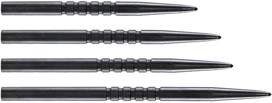 Bulls Ringed Grip Point Black - 38 mm van Merkloos