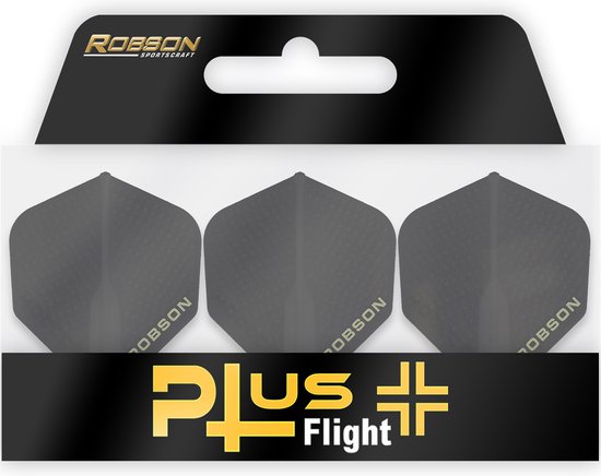Bull's Robson Plus Dimpled Black No.2 - Dart Flights van Bull's