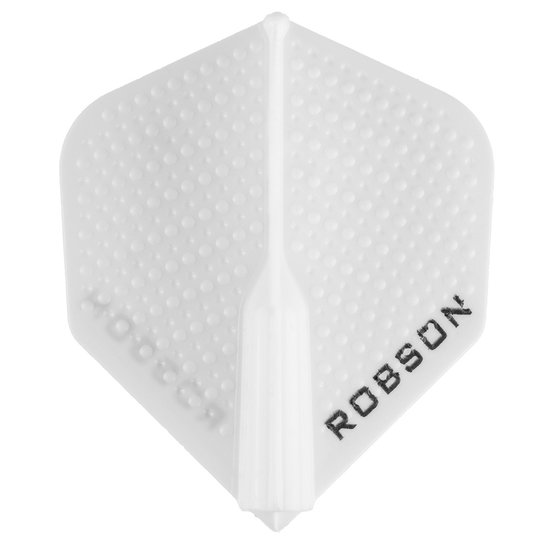 Bull's Robson Plus Dimpled White No.2 - Dart Flights van Bull's