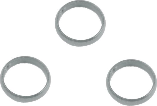 Bull's Shaft Ali Rings 3 mm - 3 stuks - Zilver van Bull's