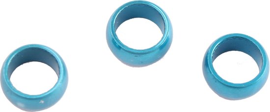 Bull's Shaft Rings Aluminium Blauw Dikte 5 Mm 3 Stuks van Bull's