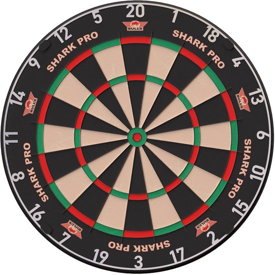 Bull's Shark Pro – Dartbord – Professioneel – Minder Bounce Outs – Inclusief Ophangsysteem van Merkloos