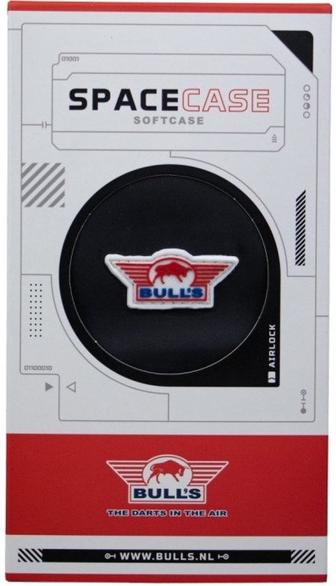 Bull's Space Case Soft Black Red - Dart Case van Bull's