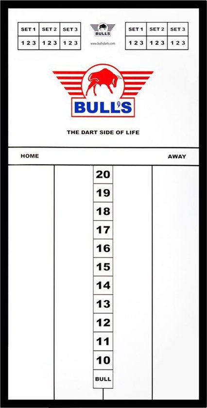 Bull's Styreen Dart Scorebord - Scorebord Darten - 60 x 30cm van Bull's