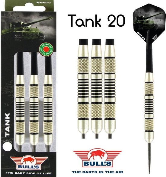 Bull's Tank Nickel Silver 20g - Dartpijlen - Darts van Bull's