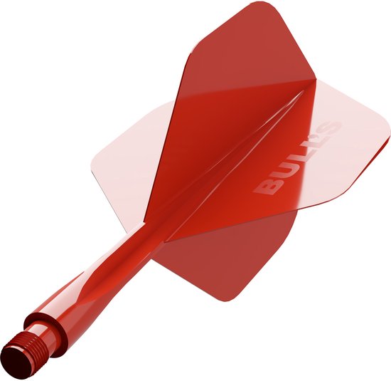 Bull's Union Pro Flight System - Kort - Rood - Shaft & Flight in 1 van Bull's