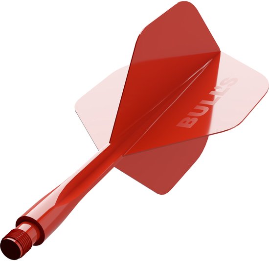 Bull's Union Pro Flight System - Medium - Rood - Shaft & Flight in 1 van Bull's