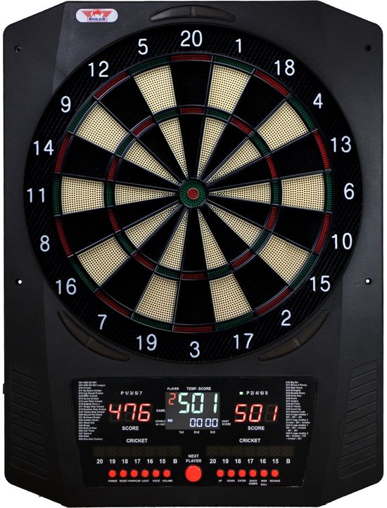 Bull's Universum Pro L Softtip Board-Black/White van Merkloos