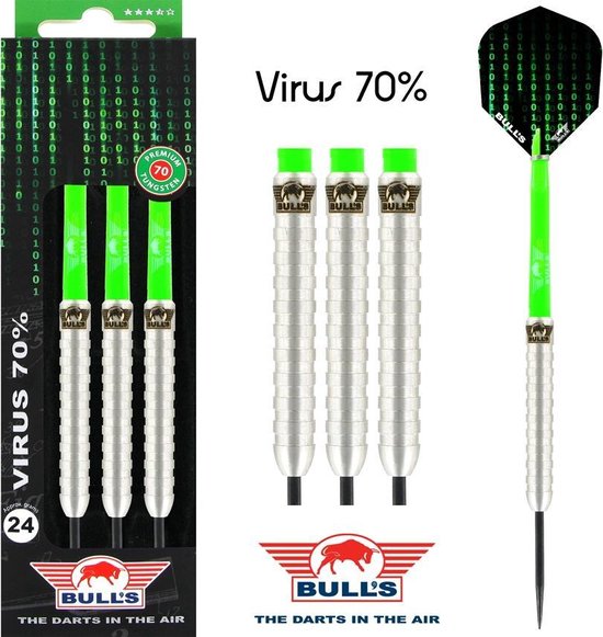 Bull's Virus 70% - Dartpijlen - 21 Gram van Bull's