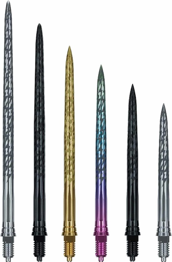 Caliburn - EZ-EVO - Dart Tips - Steel Tip - Laser Lightning - Multiple Colours (Silver, 45mm) - ShopVlot