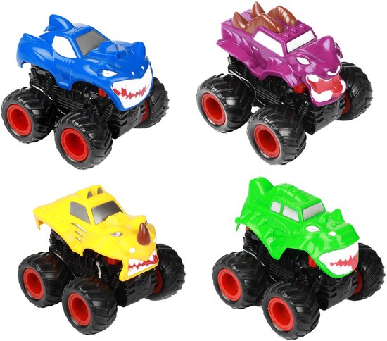 Cars & Trucks Frictie Monstertruck met Tanden van Polesie