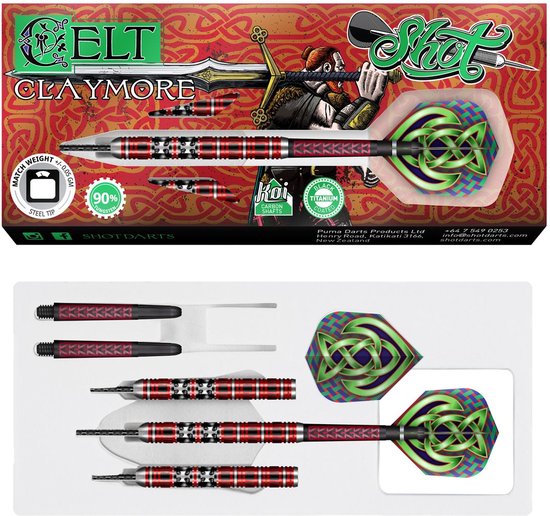 Celt Claymore 90% 25 gram Steeltip van Bull's