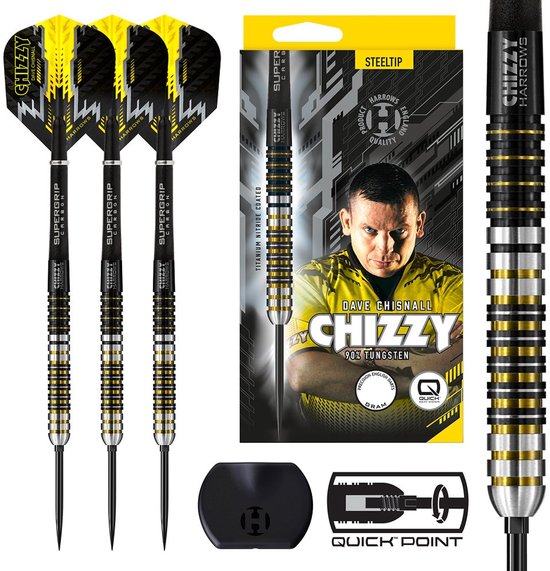 Chizzy 90% Tungsten 23Gr Quick Point - Harrows Darts