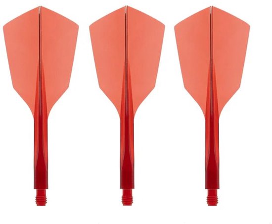 Condor AXE 120 Trifin Narrow Clear Red - Dart Flights van Merkloos