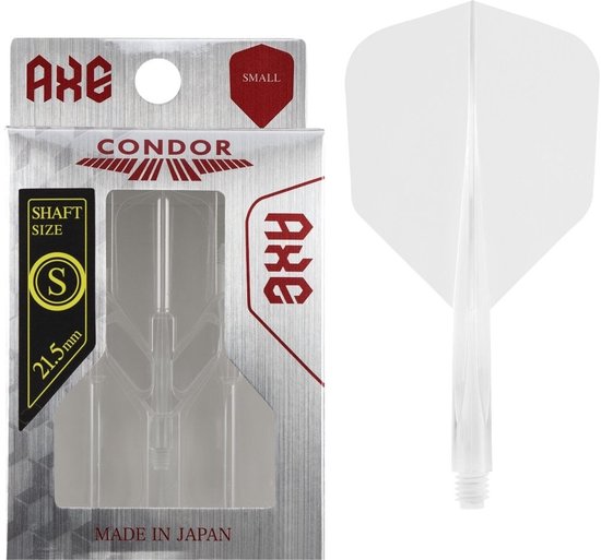 Condor Axe Flight System - Small Clear - Dart Flights