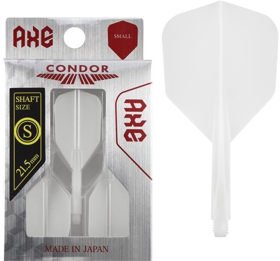 Condor Axe Flight System - Small White - Dart Flights