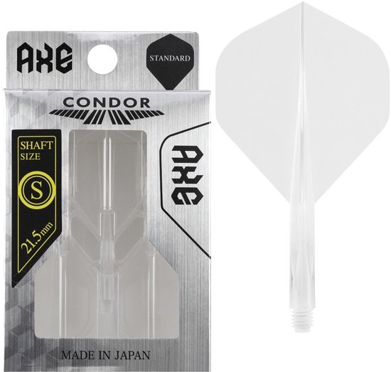 Condor Axe Flight System - Standard Clear - Dart Flights Short