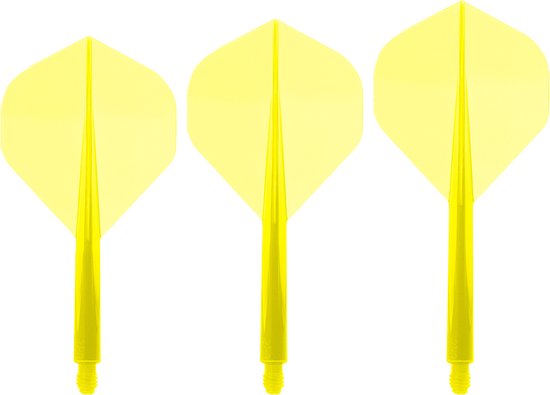Condor Neon Axe Flight System - Standard Yellow - Dart Flights van Condor