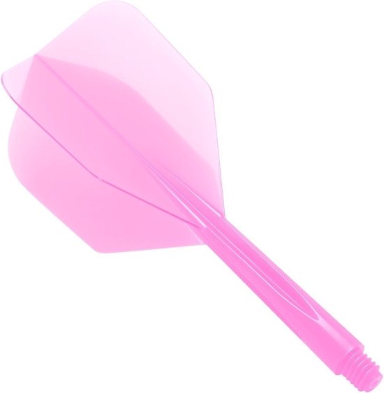 Condor Zero Stress Flight System - Small Clear Pink - Dart Flights Long van Merkloos