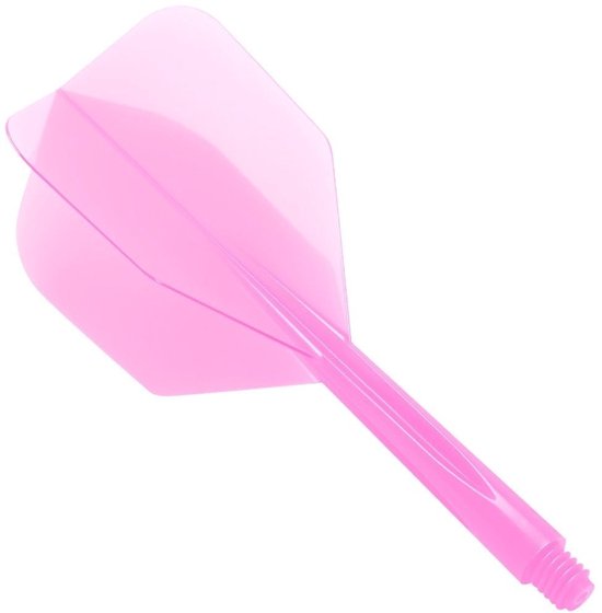 Condor Zero Stress Flight System - Small Clear Pink - Dart Flights Short van Merkloos
