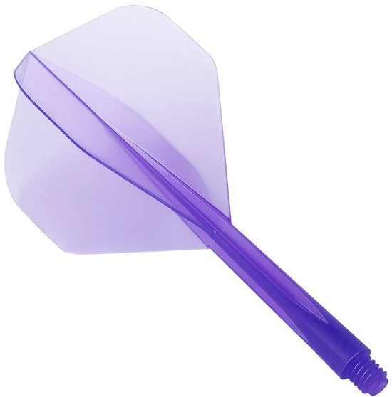 Condor Zero Stress Flight System - Standard Clear Purple - Dart Flights Long van Merkloos