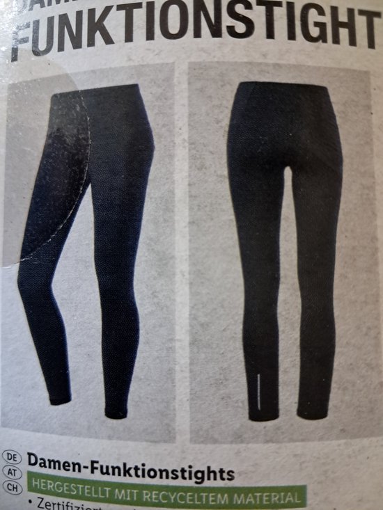Crivit Dames Legging - Maat L 44/46 - Zwart - Met zakje voor GSM van CRIVIT