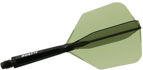 Cuesoul ROST 77 Dark Green Red Big Wing - Dart Flights van Merkloos